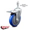 Service Caster 5 Inch Blue Polyurethane Swivel 3/8 Inch Stem Caster with Total Lock Brake SCC SCC-TSTTL20S514-PPUB-BLUE-381615 - alternate 3